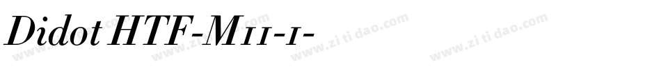 Didot HTF-M11-1字体转换